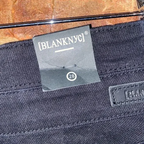 NWT BLANKNYC Black Wash Denim Night Stroll Jean Mini Skirt Women's Size 28 - Picture 8 of 10